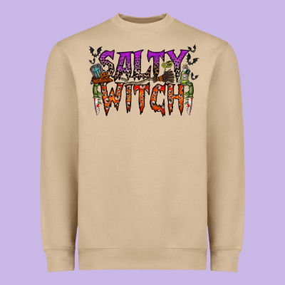 Salty Witch Heavyweight Sweatshirt Designed By Racoondesign