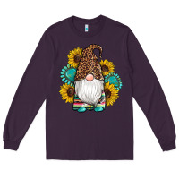 Plum western gnomes sunflowers gemstones leopard serape cowhide glitter Long Sleeve Tee - Artiststas