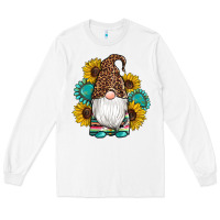 White western gnomes sunflowers gemstones leopard serape cowhide glitter Long Sleeve Tee - Artiststas
