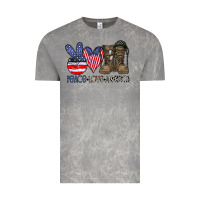Cloud Rock peace love america Vintage Tee - CowhideDigitalArt