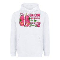 White crocin' around the christmas tree Heavyweight Hoodie - MaliasSmallBusiness