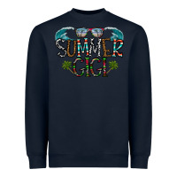 Navy summer gigi Heavyweight Sweatshirt - CowhideDigitalArt