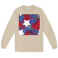 Mushroom Glitter 4th Of July Seamless Pattern Long Sleeve Tee - BundleAndBundleShop