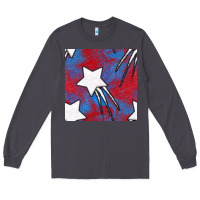 Smoke Glitter 4th Of July Seamless Pattern Long Sleeve Tee - BundleAndBundleShop