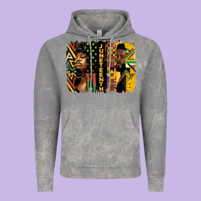 Juneteenth Brush Stroke Vintage Hoodie Designed By Hra Design Shop