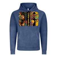 Vintage Denim juneteenth brush stroke Vintage Hoodie - HRA Design Shop