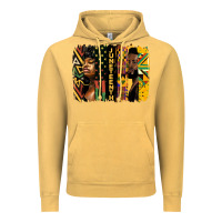 Vintage Mustard juneteenth brush stroke Vintage Hoodie - HRA Design Shop