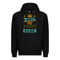 Black world's best poppi ever Premium Hoodie - Jasminsmagicworld