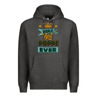 Charcoal Heather world's best poppi ever Premium Hoodie - Jasminsmagicworld