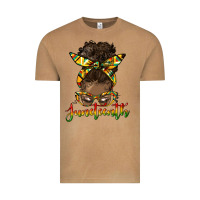 Vintage Camel juneteenth black woman messy bun Vintage Tee - HRA Design Shop
