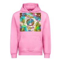 Fuchsia Pink Shell yeah Urban Hoodie - TumblerDesignByShophia
