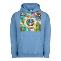 Pigment Pebble Blue Shell yeah Urban Hoodie - TumblerDesignByShophia