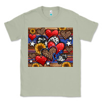 Matcha 4th of july american hearts Classic Tee - Jasminsmagicworld