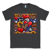 Smoke 4th of july american hearts Classic Tee - Jasminsmagicworld