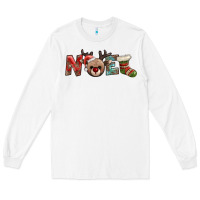 White noel with sock and reindeer Long Sleeve Tee - AdoDesignShop