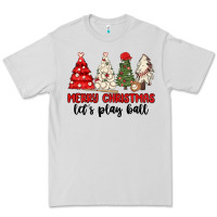 Dove Grey merry christmas let s play ball baseball Premium Tee - MaliasSmallBusiness