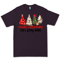 Plum merry christmas let s play ball baseball Premium Tee - MaliasSmallBusiness