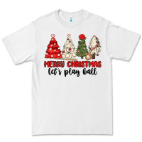 White merry christmas let s play ball baseball Premium Tee - MaliasSmallBusiness