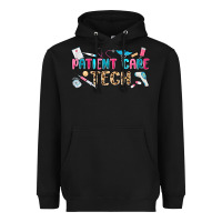 Black patient care tech Heavyweight Hoodie - MaliasSmallBusiness