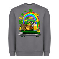 St Patricks Shamrock Gold Beer Truck Heavyweight Sweatshirt | Teevron