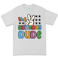 Dove Grey the birthday dude Premium Tee - MaliasSmallBusiness