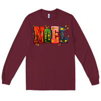 Burgundy noel Long Sleeve Tee - AdoDesignShop