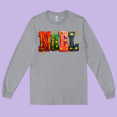 Noel Long Sleeve Tee Designed By Adodesignshop