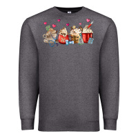Charcoal Heather Nurse Coffee Cups Premium Sweatshirt - MaliasSmallBusiness