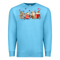 Ocean Blue Nurse Coffee Cups Premium Sweatshirt - MaliasSmallBusiness