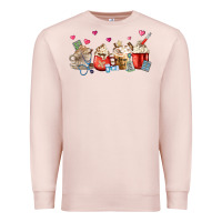 Pale Pink Nurse Coffee Cups Premium Sweatshirt - MaliasSmallBusiness