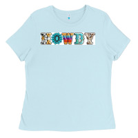 Baby Blue howdy Ladies Tee - AdoDesignShop