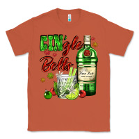 Copper gin`gle bells with bottle and cocktail Classic Tee - AdoDesignShop
