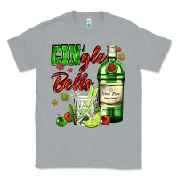 Heather Grey gin`gle bells with bottle and cocktail Classic Tee - AdoDesignShop