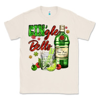 Natural gin`gle bells with bottle and cocktail Classic Tee - AdoDesignShop