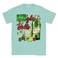 Seafoam gin`gle bells with bottle and cocktail Classic Tee - AdoDesignShop