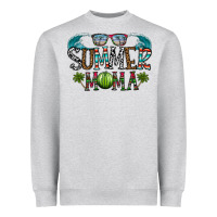 Heather Grey summer mama Heavyweight Sweatshirt - CowhideDigitalArt