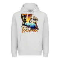 Dove Grey louisiana  sunset map magnolia Premium Hoodie - BarkalooDesign