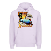 Lilac louisiana  sunset map magnolia Premium Hoodie - BarkalooDesign