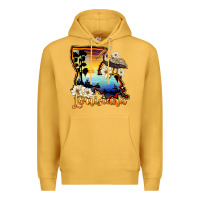 Mustard louisiana  sunset map magnolia Premium Hoodie - BarkalooDesign