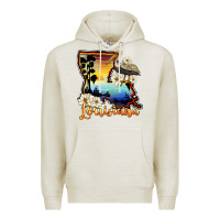 Oatmeal Heather louisiana  sunset map magnolia Premium Hoodie - BarkalooDesign