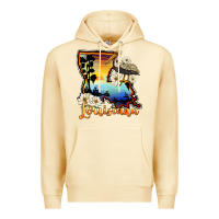 Pina Colada louisiana  sunset map magnolia Premium Hoodie - BarkalooDesign