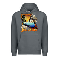 Rock louisiana  sunset map magnolia Premium Hoodie - BarkalooDesign