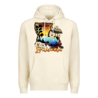 Sandshell louisiana  sunset map magnolia Premium Hoodie - BarkalooDesign
