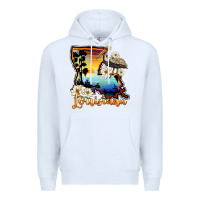 White louisiana  sunset map magnolia Premium Hoodie - BarkalooDesign