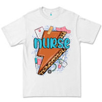 White nurse lightning bolt Premium Tee - MaliasSmallBusiness