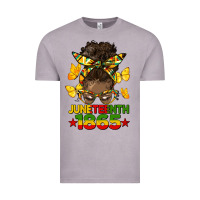 Vintage Zinc juneteenth 1865 afro bun Vintage Tee - HRA Design Shop