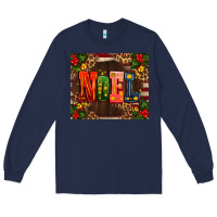 Navy noel mistletoe Christmas Long Sleeve Tee - AdoDesignShop