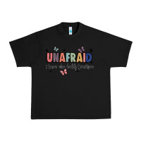 Black unafraid Urban Heavy Tee - JahusDesignShop