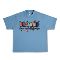 Pebble Blue unafraid Urban Heavy Tee - JahusDesignShop