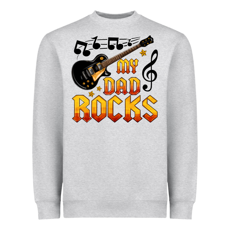 My Dad Rocks Heavyweight Sweatshirt by HRA Design Shop | Teevron